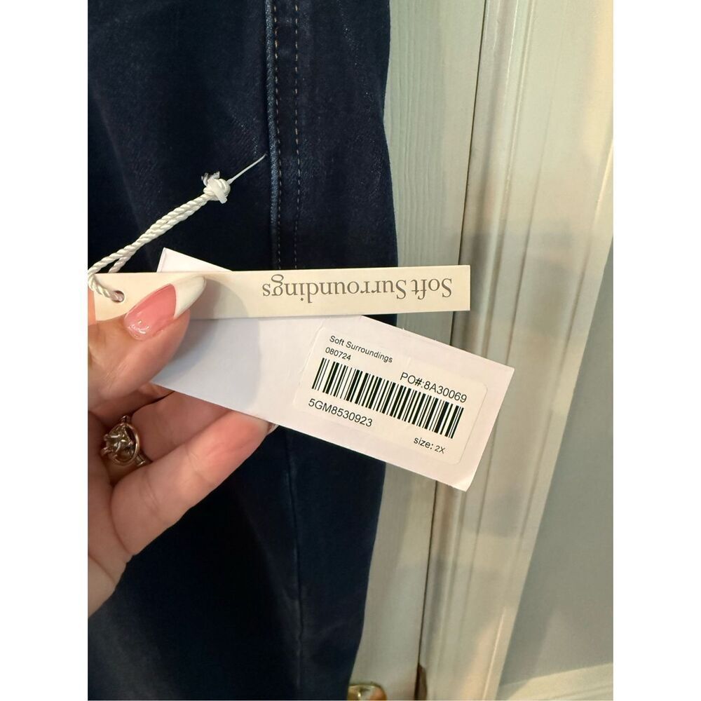 Soft Surroundings Split Hem Boot Cur Pull On Jean… - image 3